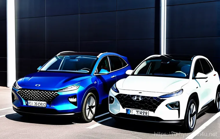 현대 넥쏘와 테슬라 모델 3 비교 - 2.  **Prompt: Hyundai Nexo: The Futuristic Hydrogen Crossover**
    A powerful and unique Hyundai Ne...