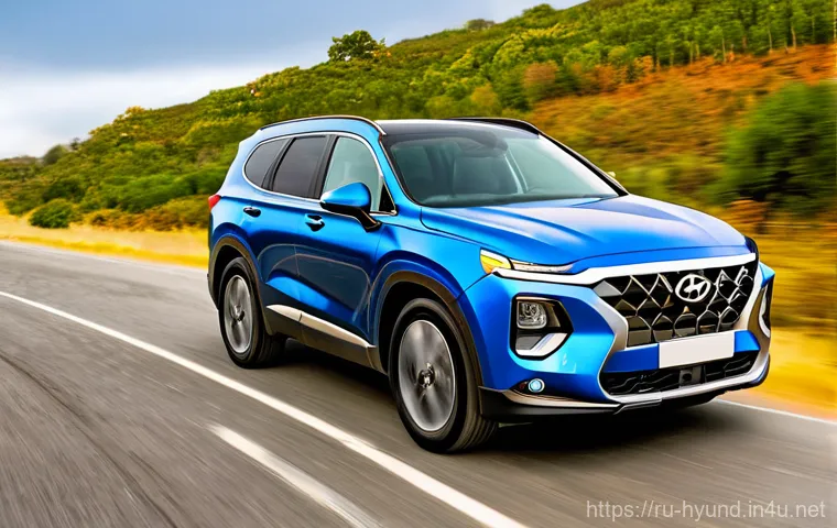 현대 싼타페 풀체인지 예상 - **Prompt:** A wide-angle interior shot of the all-new Hyundai Santa Fe, showcasing its spacious and ...