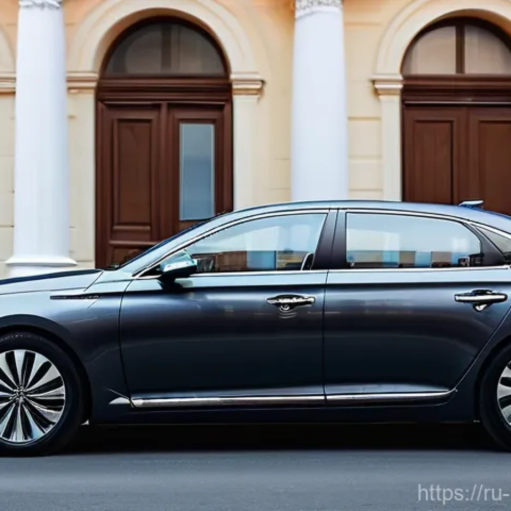 현대 그랜저 하이브리드 VS K8 하이브리드 - **Hyundai Grandeur Hybrid - Elegant Evening Drive in Moscow:**
A sophisticated deep metallic gre...