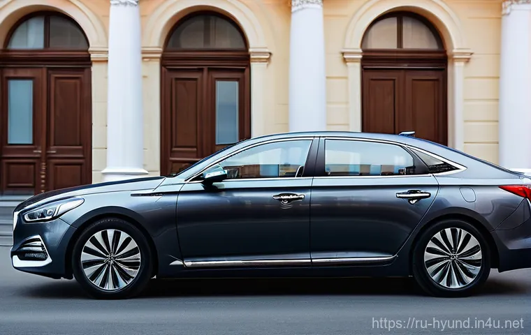 현대 그랜저 하이브리드 VS K8 하이브리드 - **Hyundai Grandeur Hybrid - Elegant Evening Drive in Moscow:**
A sophisticated deep metallic gre...