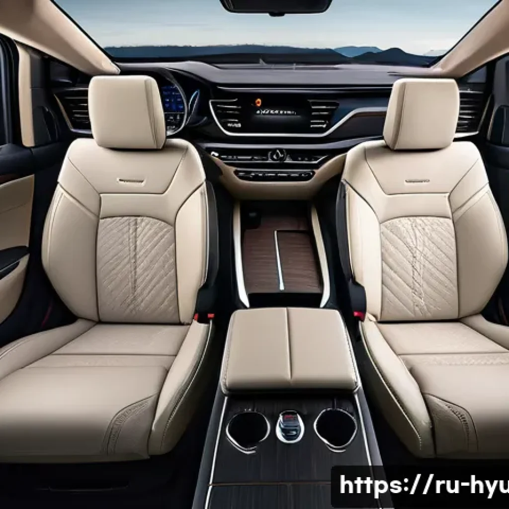 현대 팰리세이드 캘리그래피 트림 분석 - Ultra-luxurious Hyundai Palisade Calligraphy interior showcasing premium natural leather seats and d...
